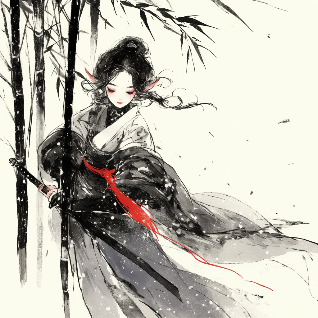 bibichwi_Ink_painting_brush_painting_elf_girl_dancing_sword_dan_c7207838-2f77-46c6-97a7-7709327957df.png